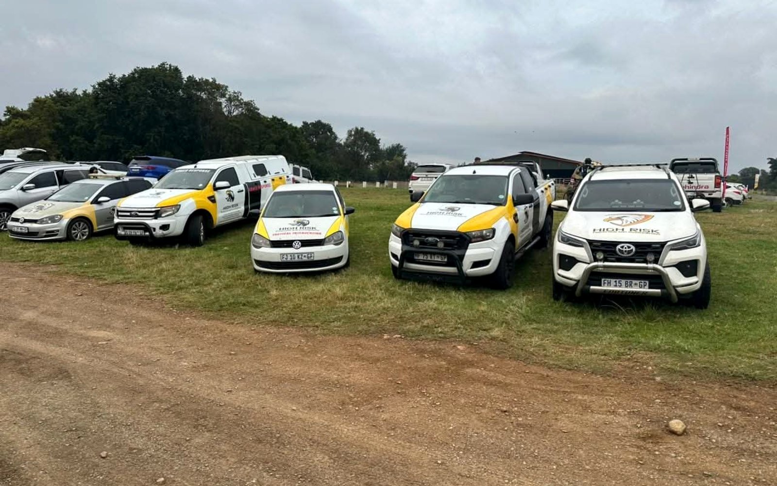 High Risk Protection marked security response fleet in Rustenburg